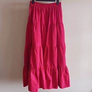 Vintage tiered ruffle skirt